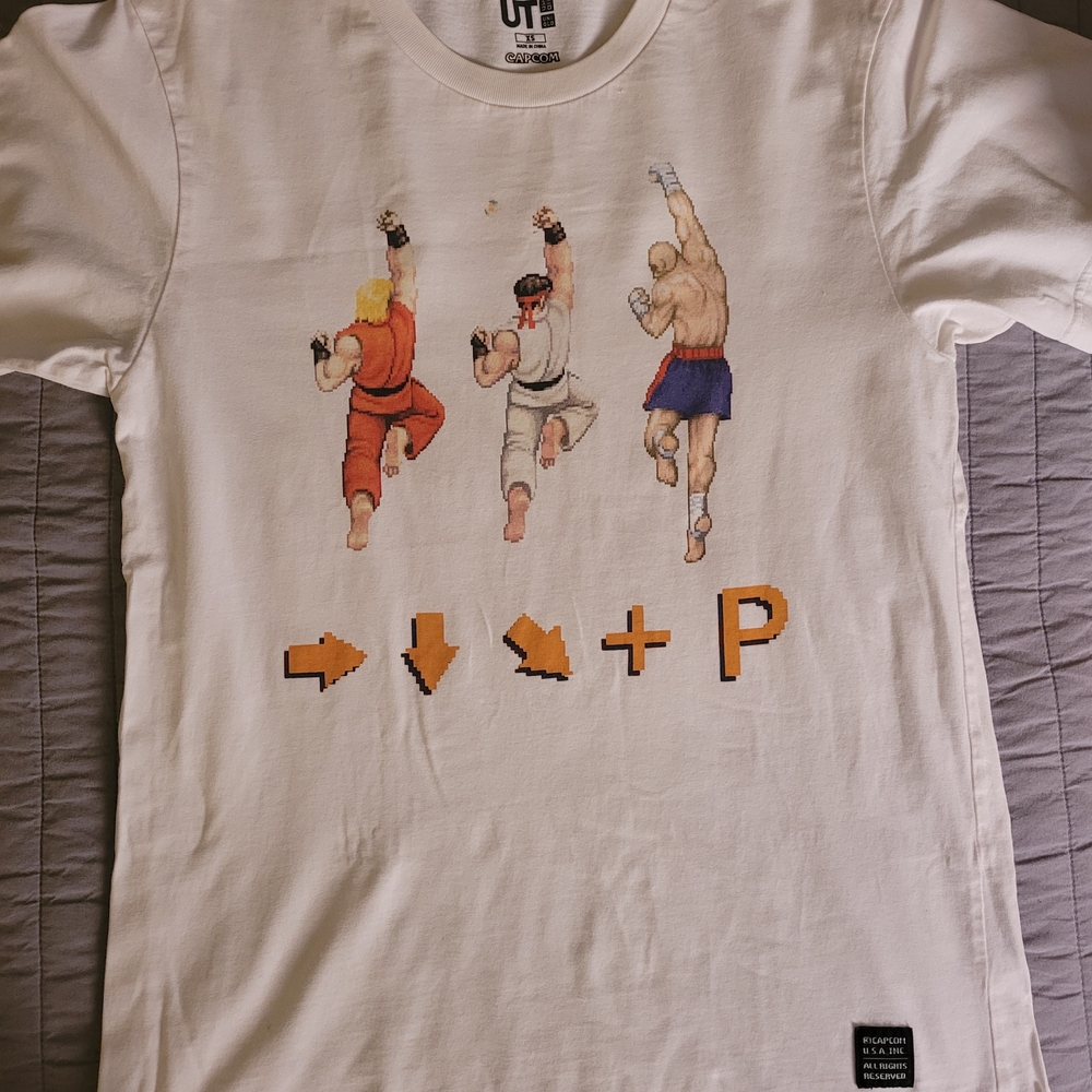 Street Fighter 2 Graphic Kids T-Shirt - White